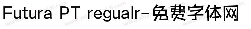 Futura PT regualr字体转换